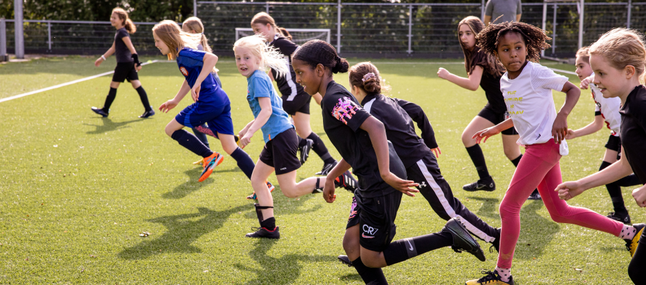 Sportende kinderen